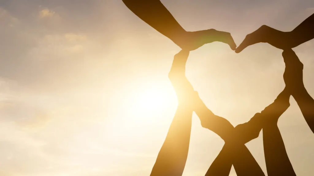 Hands forming a heart